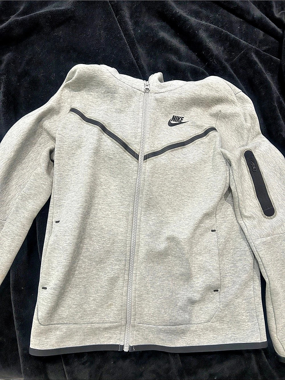 Nike Sportswear Tech Fleece Full-Zip Windrunner Hoodie Gray Medium